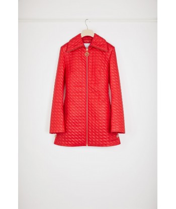 Longline zipped jacket in eco-friendly quilted nylon de votre