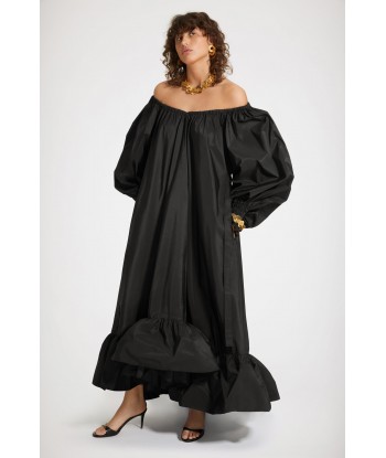 Robe cocktail longue en faille recyclée l'achat 