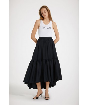 Maxi tiered skirt in organic cotton l'évolution des habitudes 