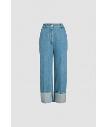 Pantalon iconique à revers en denim bio Economisez 