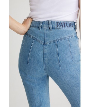 Pantalon évasé en denim bio la colonne vertébrale