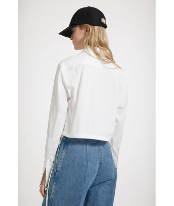 Cut-out cropped shirt in organic cotton 50-70% off 