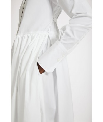 Robe chemise midi en coton bio de technologie