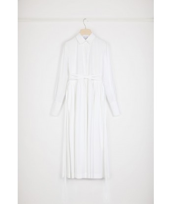 Robe chemise midi en coton bio de technologie