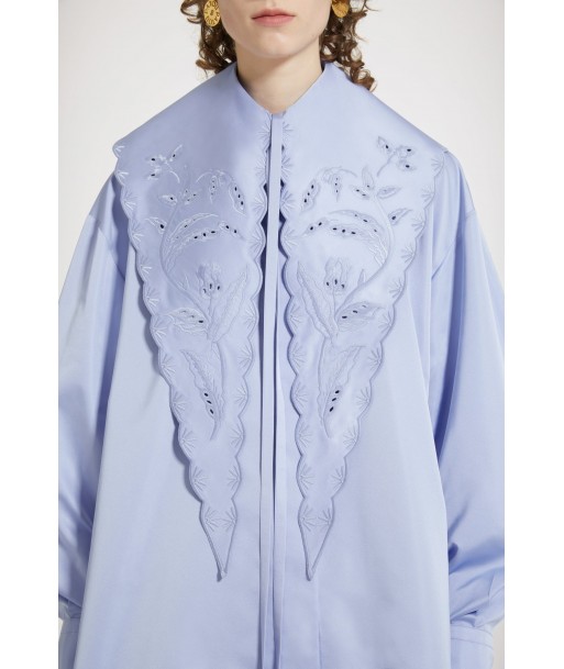 Long embroidered collar in eco-friendly satin Voir les baskets