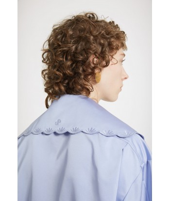 Long embroidered collar in eco-friendly satin Voir les baskets