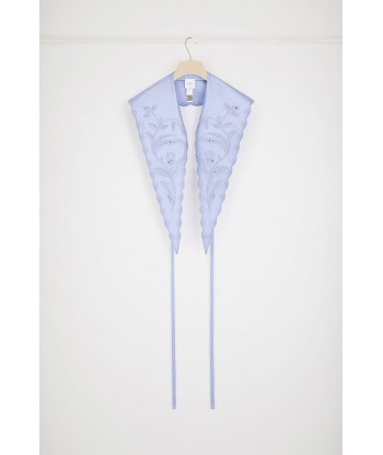 Long embroidered collar in eco-friendly satin Voir les baskets