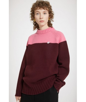 Two-tone jumper in sustainable wool and cashmere le concept de la Pate a emporter 