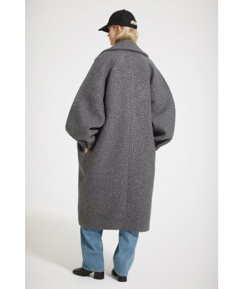 Cocoon coat in wool-blend bouclé 2023