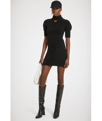 Cut-out mini dress in sustainable alpaca blend pas cheres