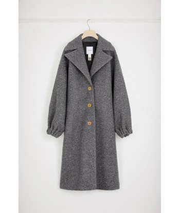 Cocoon coat in wool-blend bouclé 2023