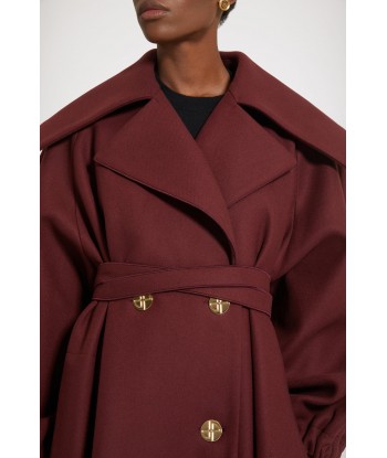 Oversized statement coat in wool-blend felt prix