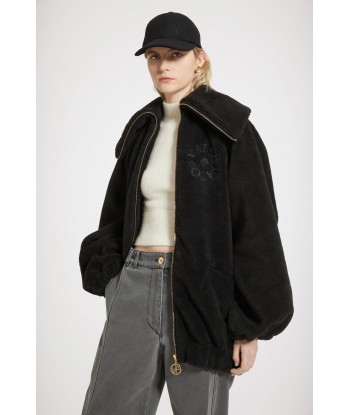 Faux shearling bomber jacket in recycled polyester online